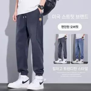 엘럽 바지 캐주얼 여름 남자 얇은 쿨링 조거 배기 배기핏 청바지 9부 박템2
