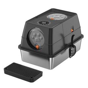 스테인리스 스틸 완전 밀폐형 고양이 냄새방지 화장실 후드화장실