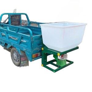 염화칼슘살포기 살포기 퇴비 제설제살포기 350W 12V 3륜 후면 사료 전기 카트 트랙터