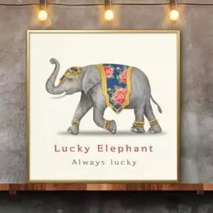 코끼리 50G 3ELE3 그림 액자 풍수에 좋은 풍수그림