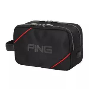 핑골프파우치 NQC 111E1BG003_BK 남성 파이핑 배색 파우치