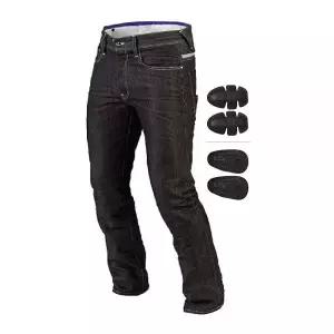Juicy Trendz 남성용 오토바이 청바지 - 무릎 엉덩이 보호 아머가 있는 바지 라이더 위한 라이딩 장비 블랙