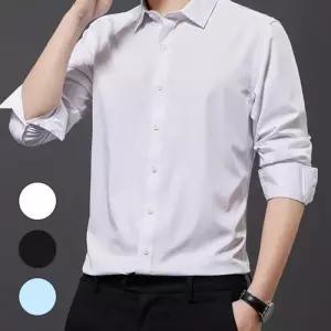[라일리의류] Rly 일자핏 직장인 남방 와이셔츠 남성 구김없는 긴팔