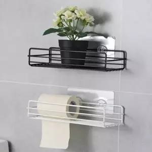 [라일리생활건강] Rly 부착 철제 선반 블랙 욕실수납정리대 화장실선반