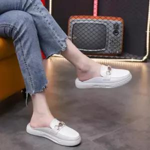 [라일리] Rly 여성블로퍼 실내화 슬리퍼 슈즈 플랫 뮬 체크