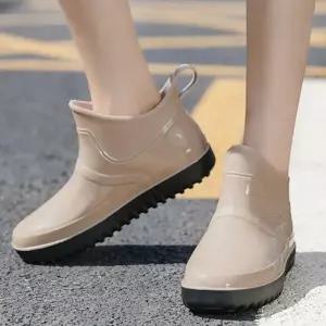 [라일리] Rly 여성 봄 여름 발편한 숏 방수 레인부츠 레인08