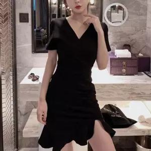 [라일리여성의류] Rly 여자 미니원피스 프릴원피스 옆트임원피스 랩원피스