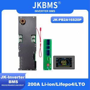 JKBMS PB2A16S20P 인버터 스마트 BMS 8S Deye 200A 에너지 16S 인버터용 48V Lifepo4 가족 저장 이온 LTO 24V 장치 Growatt