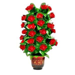 피어나는 꽃마술 어피어링 로즈 화분 70cm 마술 소품 브루밍 20송이