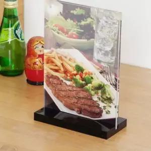 자석액자 T자 검정 150x210mm 자석 액자 메뉴판 pop 명패 명판 인테리어