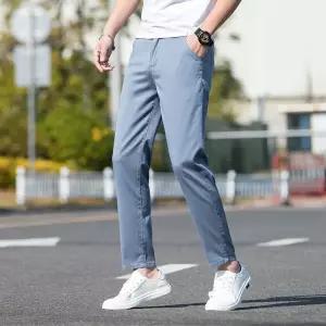 바지 남친 면 스판 기본 캐주얼팬츠 면바지 속건 슬림 아이스 SPO마켓5