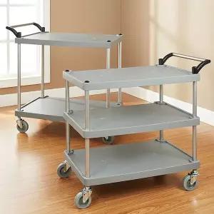 [에이치플러스몰]플라스틱써빙카트 식당서빙 써빙카 웨건 주방운반 3단