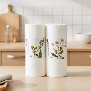 휴홈 먼지없는 일회용 대나무 행주 60매 2롤