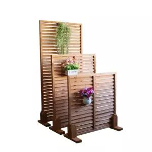 이동식 파티션 야외 스탠드 가림막 우드 펜스 칸막이 진열대 사무실