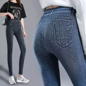 여자 페이크 청 데님레깅스 쫀쫀레깅스 워싱레깅스