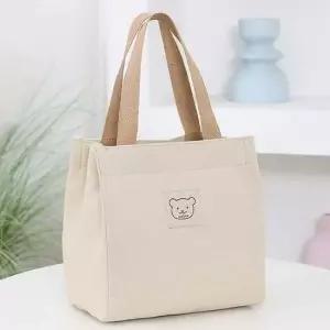 여자 집앞 외출 강아지 산책 간식 가방 에코 토트 백