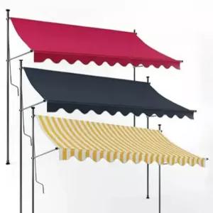 차양막 어닝 기둥식 발코니 가림막 접이식 상가 천막 현관 무타공 비가림 카페용