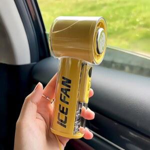 휴대용 미니 냉각 미니선풍기 옐로우 3000mah 손선풍기 아이스팩