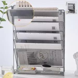 [하프클럽/셀러허브]철제 파티션 수납포켓 선반 사무실 서류 5단