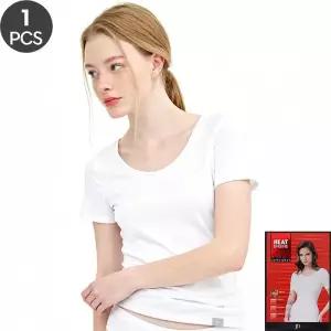 [제임스딘]제임스딘 여자반팔내의 흰색내의 내복상의 흰내복 모달 스판 가을용 하얀색