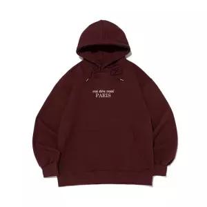[로아드로아][기모/NO기모] 오리진 파리 후드티셔츠 (와인)