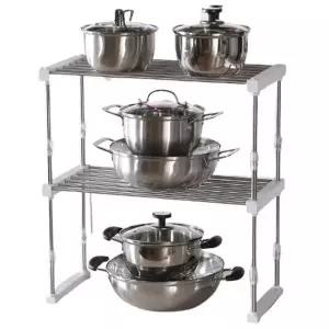 [하프클럽/셀러허브]싱크대 상부장 선반정리대 하부장 정리선반 2단