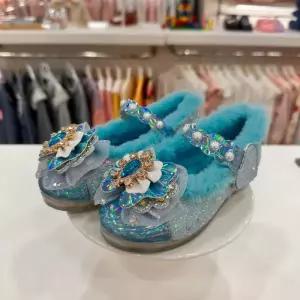 [탈렌트키즈]유아동 겨울 여아 LED구두 엘사구두 릴리안털구두 TSY71HSH01 _CJ