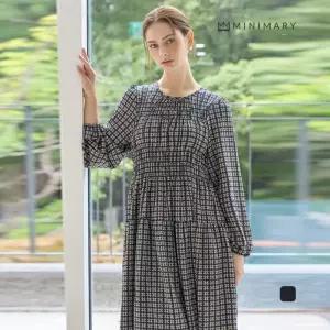 [미니마리]스퀘어체인나염원피스 (MMA3OP05)