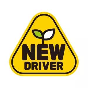 [골드스마일]NEW DRIVER 반사 자석 자동차스티커 14x13cm