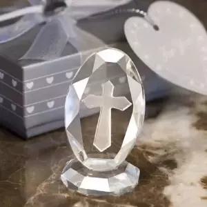 크리스탈 십자가 기독교 장식품 성당 선물용 탁상 크리스찬 인테리어 소품 미니