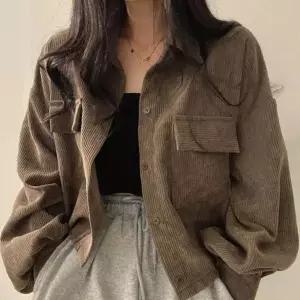 [JHQRNHRQ_4B]여자 카라 골덴셔츠 골덴 자켓 간절기 아우터 (27119876)