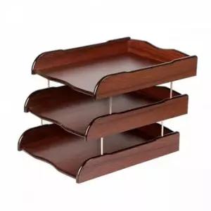 [문구/오피스] A4 영오피스 우드 화일선반 3단 서류받침대