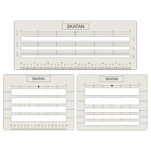 SKATAN 레터링 및 봉투 주소 지정 가이드, 스텐실 템플릿 3개-in-1, 다양한 문구 봉투에 적합
