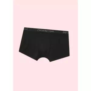 엠포리오 아르마니 언더웨어 남성 남자 맨즈 로고 밴딩 솔리드 코튼 면 팬티 드로즈 브리프 속옷 블랙 2508