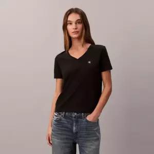 [백화점 홈쇼핑 정품] 캘빈클라인 진 여성 모노그램 브이넥 티(47B205G-UB1)