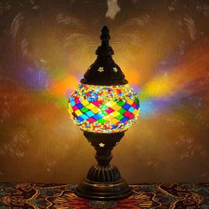 스테인드글라스 조명 모자이크 빈티지 램프 전등갓 유리 아트 테이블 터키 스타일 인테리어