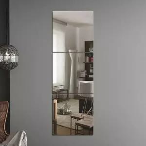 [셀러에이드]벽걸이거울 벽에 붙이는 안전 아크릴 거울 3p 30x30cm