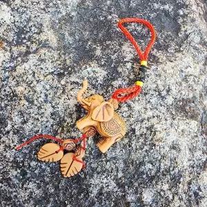 풍수 인테리어 장식 코끼리 걸이 재물복 차걸이