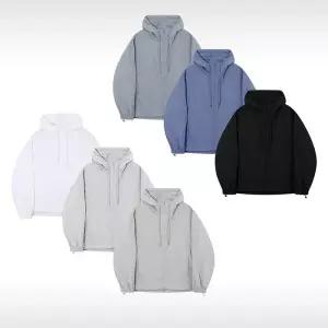 [엠클로]남자 빅사이즈 오버핏 후디 남성 경량 바람막이 점퍼