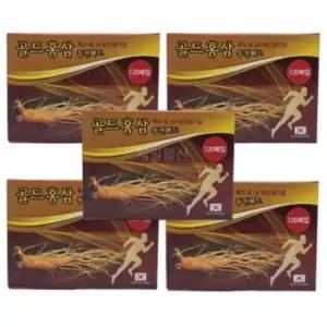 골드홍삼 동전패드 120매 고급 한방 찜질 패치 5개