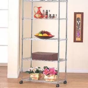 조립식 5단 선반 튼튼한 메탈랙 베란다 철제 앵글 선반 창고용 작은방 가정용 업소용 이동식 바퀴형 선반장