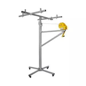 고소작업 승강기 전동 이동식 공조 리프트 실외기 설치 시스템 작업대 플랫폼