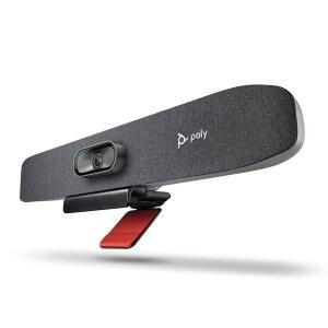 작은 방을 위한 Poly Studio R30 4K 회의 바(Plantronics) u2013 카메라, 마이크 및 스피커 자동 카메라 프레임 소음 감소 기술 작업팀, Google, Zoom Amazon