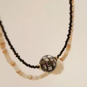 [제이로렌]바이데이지 자개 펜던트 스피넬 원석 목걸이 Bn0541