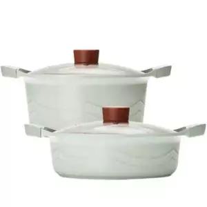 키친아트 홈앤 IH 인덕션 세라믹 코팅 냄비 2종 24+24전골