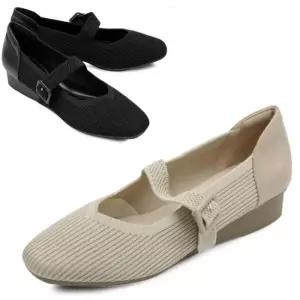 [카미엣뮤즈]니트 메리제인 플랫_KM24w042