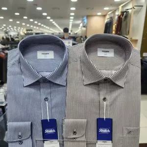 [레노마셔츠]트윌스판 투톤 스트라이프 ROFSG1450_DG