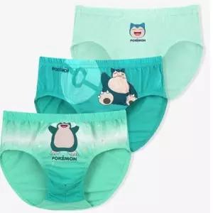 [레노마 이너웨어]포켓몬스터 잠만보 남아동 삼각팬티 3매세트 PD30M51727_HDD