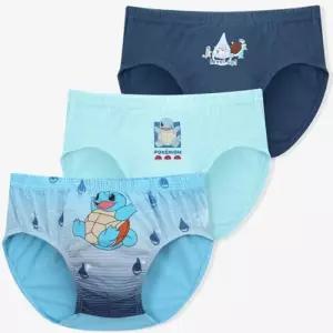 [레노마 이너웨어]포켓몬스터 꼬부기 남아동 삼각팬티 3매세트 PD30M51717_HDD