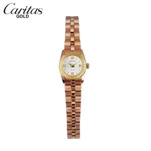 카리타스 고품격 18K 골드 여성 선물 명품 예물 고급 원형 팔찌 손목 금 시계 / C12000WRF